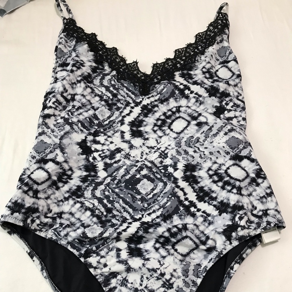 Topshop marble One-piece Bathing Suit